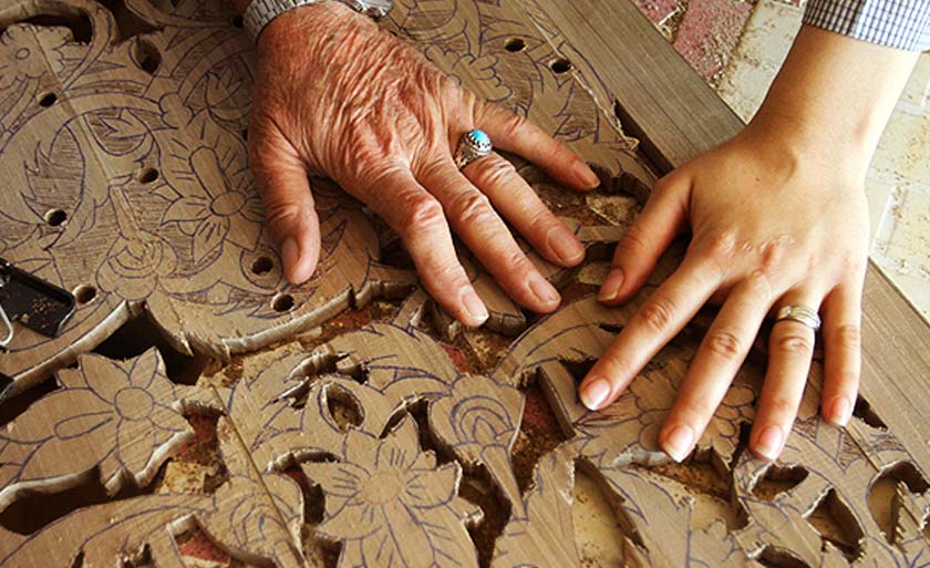 Moaragh Kari (Wood Inlaid Working)-IsfahanInfo